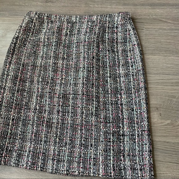 Pink Tartan | Multicolour Tweed Mini Pencil Skirt - Picture 3 of 8